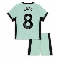 Otroški Nogometni dresi Chelsea Enzo Fernandez #8 Tretji 2023-24 Kratek Rokav (+ Kratke hlače)